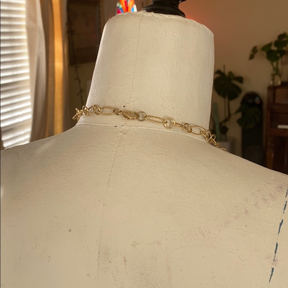 Pearl and gold necklace - Picture 3 of 4